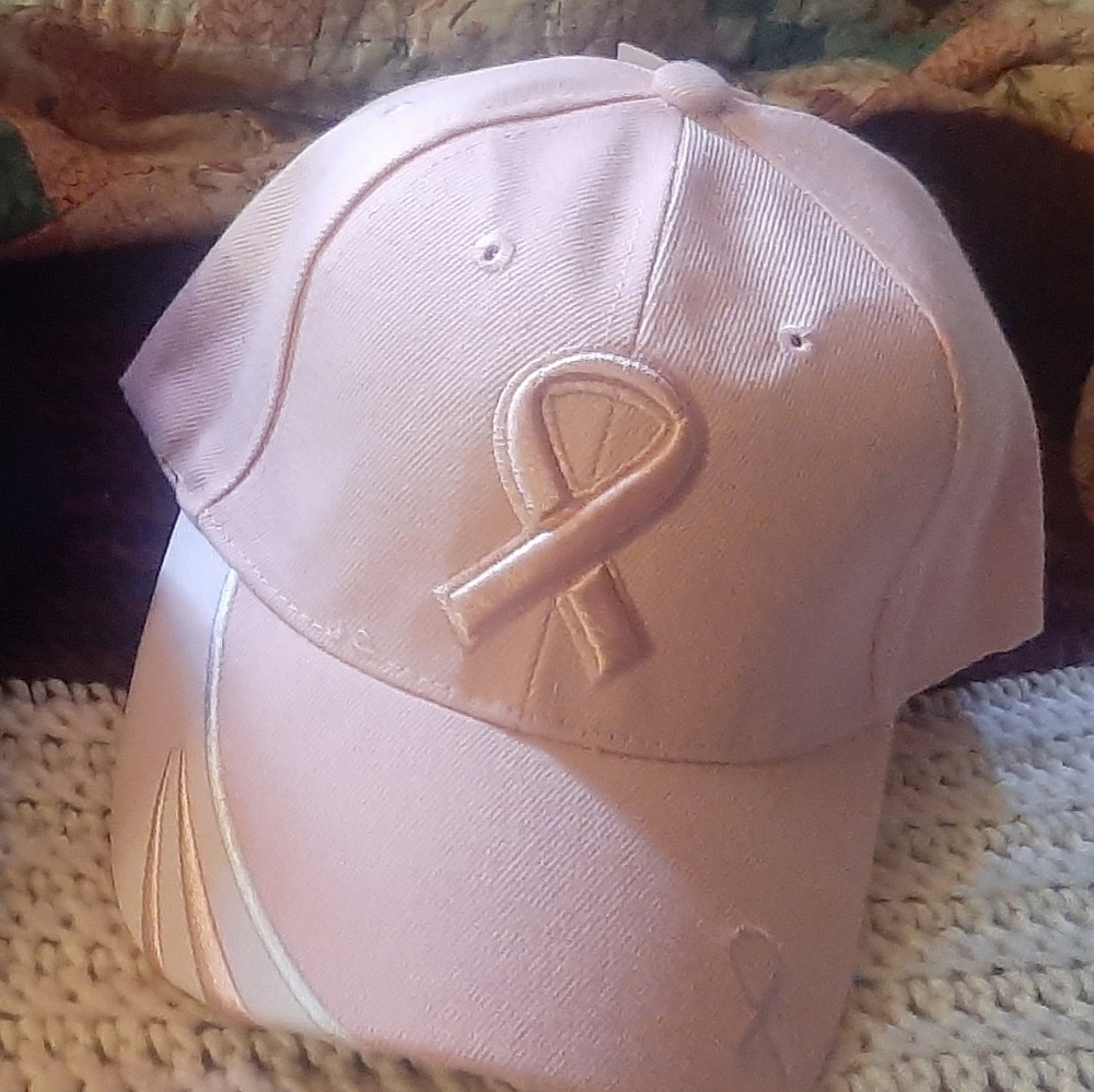 Pink Ribbon Breast Cancer Awareness Ball Cap In Pink